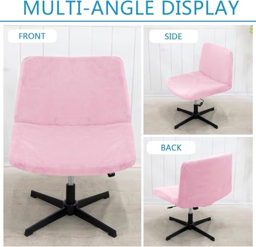 Protège-siège large pour chaise d'ordinateur et bureau en velours - 4