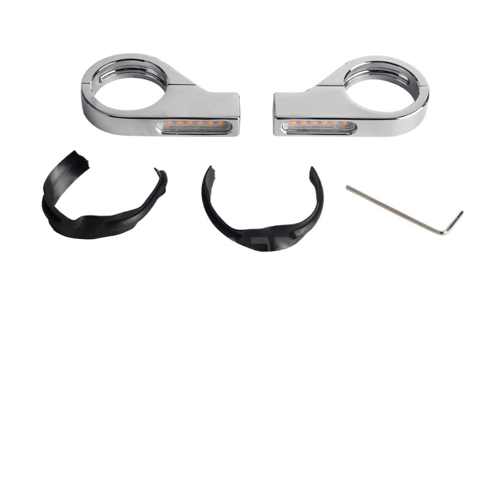 Luz Intermitente Para Motocicleta De 41mm, Soporte De Montaje