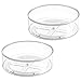 mDesign Plastic Lazy Susan Spinning Food Storage Turntable for Cabinet, Pantry, Refrigerator, Countertop - Spinning Organizer for Spices, Condiments, Baking Supplies - 9