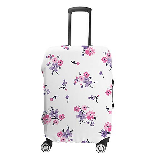 Housse de valise lavable anti-rayures motif floral taille XL