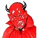 Widmann 86861 - Mask Devil Horror Satan Halloween Carnival Theme Party