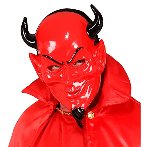 Widmann 86861 - Mask Devil Horror Satan Halloween Carnival Theme Party, Multicoloured - Image 4