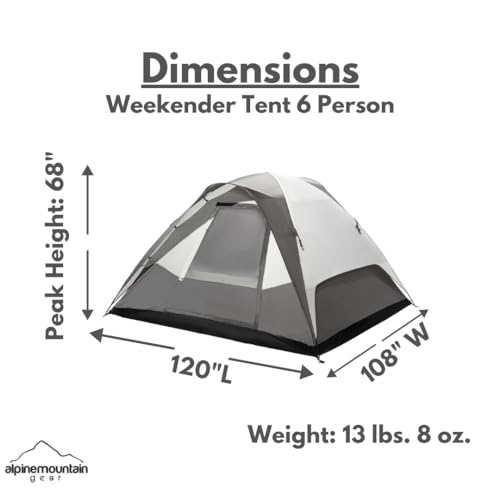Carpa Dome Weekender para 6 personas miniatura 3