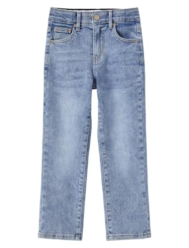 PATPAT Boys Relaxed Fit Bootcut Jeans Size 4-14 Years Classic Straight Leg Jeans with 5 Pockets