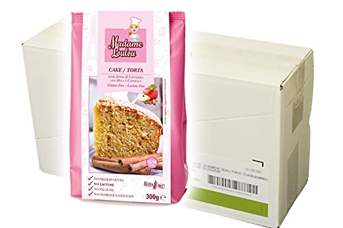 Madame Loulou 6x Apfel-Zimt Kuchen I Kuchen-Backmischung für glutenfreien Apfelkuchen mit Zimt - schnell und einfach selbermachen! Cover