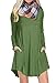 POSESHE Women's Long Sleeve Pocket Casual Loose T-Shirt Dress