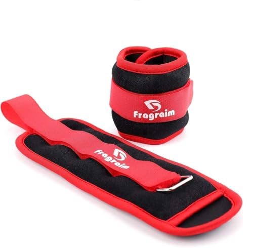 Image of Ankle Weights for Women, Men and Kids - 0.5kg x 2 Strength Training Leg/Wrist/Arm Weight with Adjustable Strap for Pilates, Jogging, Gymnastics, Aerobics, Physical Therapy