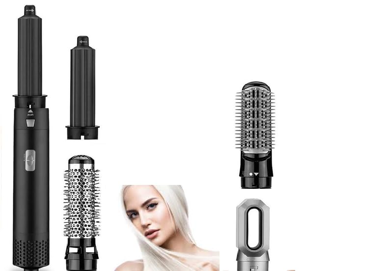 Image of Hair Dryer Brush 5 In 1 Multifunctional Hair Curly Hot Air Styler, The 5-In-1 Hot Air Brush Experience (Black Color), 1250 Watts
