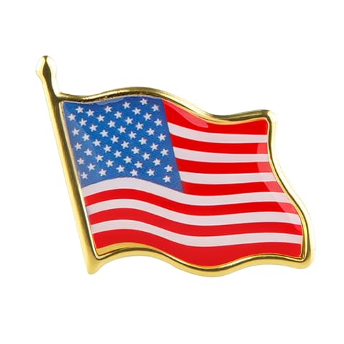 Image of Country Flag Brooch Metal Alloy Souvenir Pin Shirt Hat Backpack Jewelry Accessories Decoration Party Christmas Gift Badge International Travel Pin