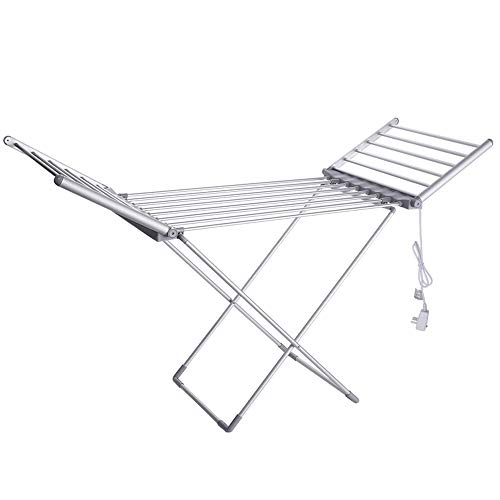 衣類用屋内屋外ポータブル乾燥機 恒温乾燥ハンガーラック家庭用フロアタイプ、折り畳み式の屋内バルコニー電熱乾燥スペースハンガー 物干しラック