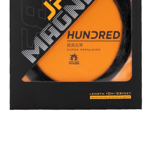 Image of Hundred JP65 Magnite Badminton String | 0.65 mm High Repulsion & Control | Premium Hitting Sound | Excellent Shock Absorption & Durability