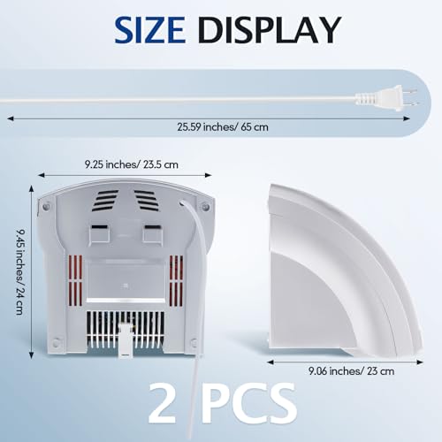 image for Rossesay 2 Pcs Electric Hand Dryer Commercial Compact Air Wiper Automa