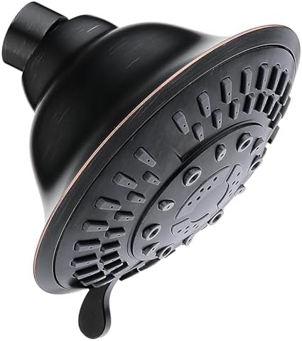 BRIGHT SHOWERS Shower Head High Pressure Rain Showerhead 5 Spray ...