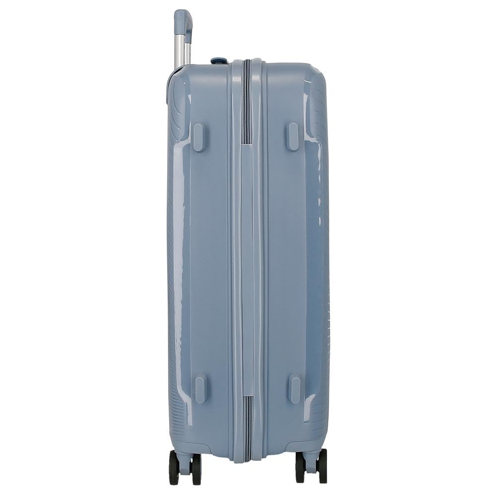 Roll Road Orbit Walizka Duża Niebieski 48x75x28 cm Twardy 4 kg Zacisk TSA Polipropylen 4 kg 88,8L, Niebieski, Talla única, Duża walizka
