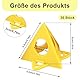 CAAGGMM Pyramidenständer Maler, 30 Stück Gelber Kegel Ständer Farbständer, Malerständer Farbhalter, Mini-Kegel-Farbständer, für Leinwand, Schranktüren, Handgefertigt