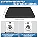Washing Machine Mat Silicone Under/Top Washer and Dryer Drain Pan Drip Tray Floor Protector Non-Slip Flexible Soft Mat Waterproof 27