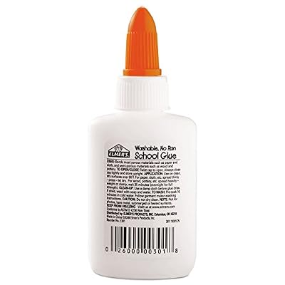 Elmer's E301 Washable School Glue, 1.25 oz, Liquid