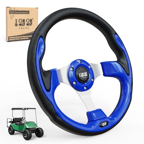 Volant de voiturette de golf bleu avec design ergonomique universel pour TXT et Precedent