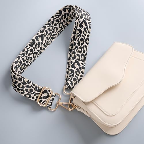 Image of chushui Leopard Print Purse Strap for Women,Adjustable Crossbody Bag Strap
