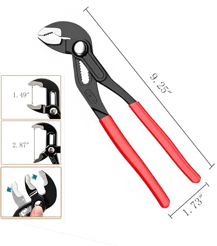Image of Channel Locks Plier 10 inch,Fast Adjustable,Mutil-Position Push-Lock,High Torque,Anti-Rust.