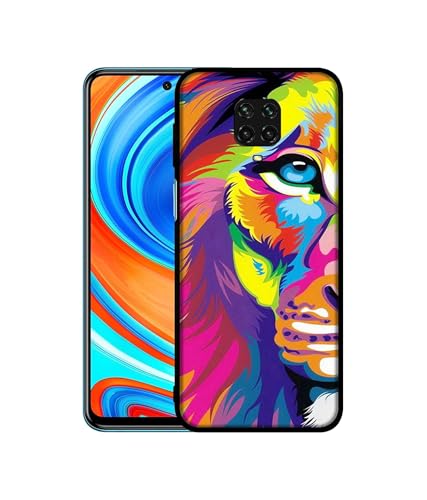 Image of Lion Design Premium 2D Printed Metal Back Case Cover for Mi Redmi Note 9 Pro /Note 9 Pro Max /Poco M2 Pro