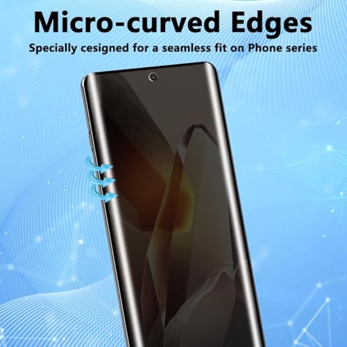 Image of Privacy UV Tempered Glass for OnePlus 12R (6.78 inch) - Anti-Spy, 9H Hardness, Scratch Resistant, 100% Fingerprint Unlock, UV Installation Kit Included