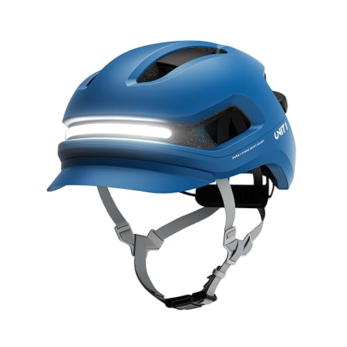 Image of AURA Smart E-Bike Helmet with MIPS Safety, NTA-8776 Certified for 28mph, Integrated 500 Lumen LED Lights, Crash Detection, Turn Signals and Automatic Brake Light