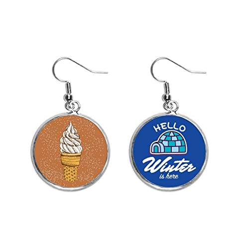 Pendientes de helado de chocolate para lucir con estilo en tus tardes de invierno