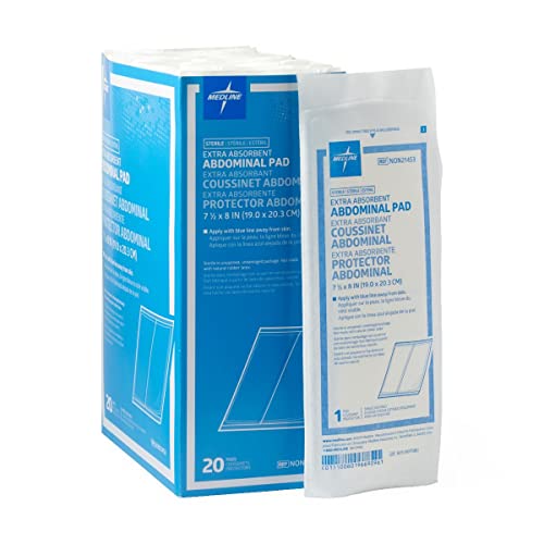 Medline Sterile Abdominal Pad 8 in x 7.5 in (Pack of 20)