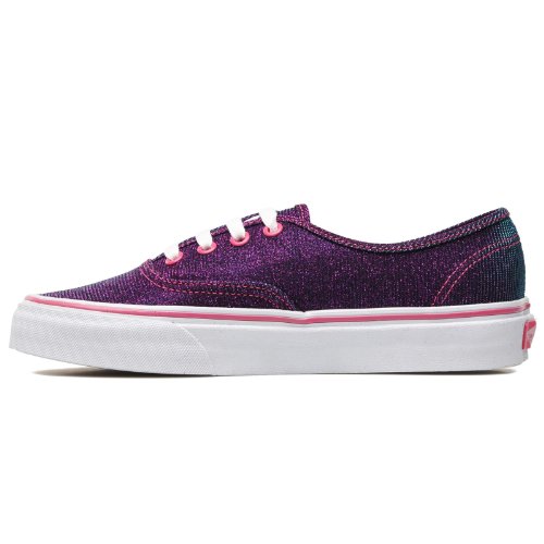 Baskets mode mixtes Vans U Authentic Shimmer violet en taille 36.5 EU