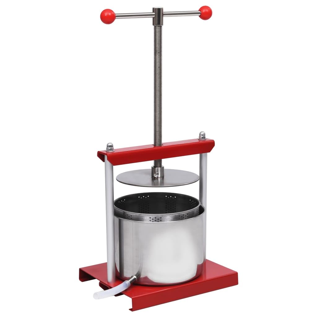 Generico Torchio per Frutta e Vino in Acciaio Inox 6 L,Arte e Svago,Hobby e Arti Creative,Produzione casalinga di Birra e Vino,Produzione di vino-146897