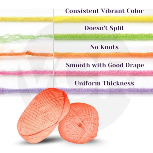 Image of VCR Burnt Orange Yarn, 100 Grams Hank, 190 Meters Length, Acrylic Ball for Crochet and Knitting, Soft Crosia Threads, Pack of 1 Yarn, Suitable for DIY Crafts