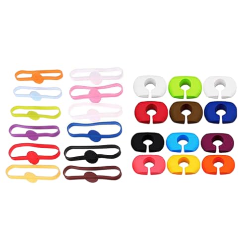 Whltzf Party Essential Silicone Glass Decors Fun Identificadores Bebida Silicona Accesorio Bebidas para Reconocimiento Bebidas Sin Esfuerzo Marcadores Vidrio Fáciles Limpiar