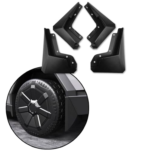 Image of Mud Flaps Splash Guards Molded Front and Rear Fender Cover Compatible with Tesla Cybertruck