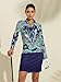 Women's Golf Polo Shirt Long Sleeve Sun Protection Top Paisley Fall Winter Ladies Golf Attire Clothes