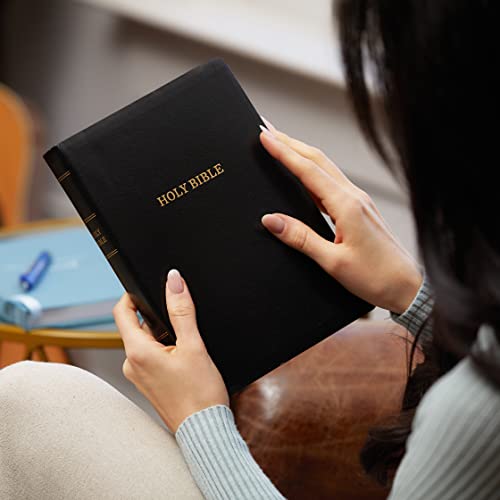 KJV, Reference Bible, Giant Print, Leather-Look, Black, Red Letter Edition: King James Version