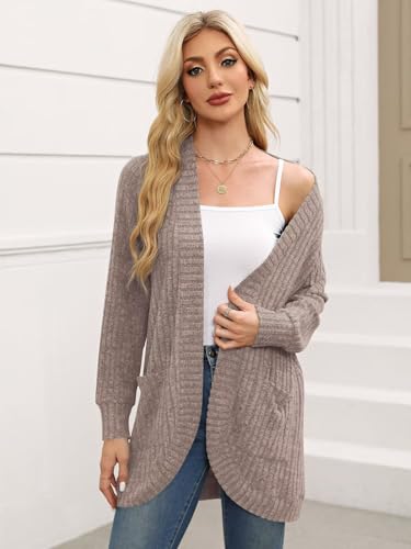 Image of BELAROI Women Plus Size Cardigan Sweater Fall Outfit