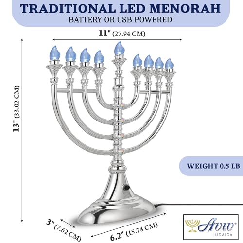 Bombillas LED de Hanukkah para iluminar su ventana en familia 4
