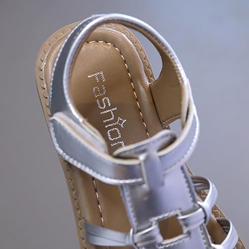 Girl Summer Woven Soft Bottom Roman Wrapped Head Sandals Shoes Shoes Sandals3