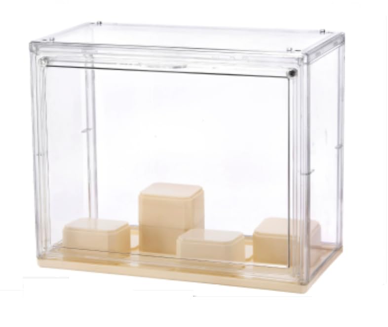 Vitrina acrílica con 6 Plataformas para Artículos de Coleccionista,Puerta Magnética, Plexiglass Vitrina Expositora, Pisos Vitrina a Prueba de Polvo para Figuras Miniaturas Muñecas (Pequeño)