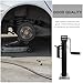 MUSISALY Manual Trailer Jack 900kg Capacity Side Wind Stabilizer Jack Caravan Camper Support Lift Black Car Lifting Supporter for Trailer and Yacht