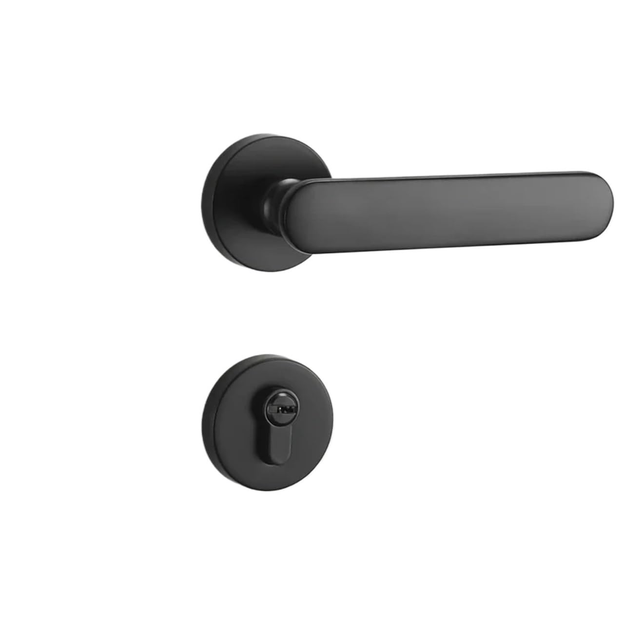 Sxolcoufoh 2 Golden Solid Wood Split Lock Handle 1Pcs(2)