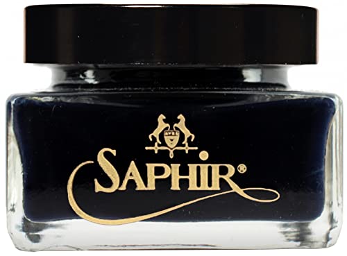 Image of Saphir Medaille d'Or Pommadier Cream 75ml - Natural Cream Leather Shoe Polish, Leather Conditioner for Boots, Handbags