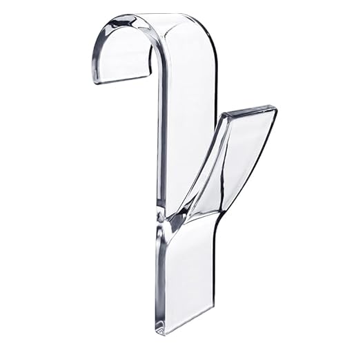 Annyswit 10 Pcs Transparent Round Radiator Hooks, Movable Over Radiator Towel Rail Hooks, Radiator Towel Rail Hanger Hook, All Standard 2.5cm Radiators