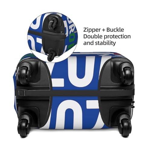 Come on, Blue Jackets Print Washable Suitcase Cover Personalized Luggage Protector Travel Elastic Anti Scratch4