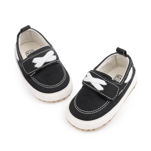 Image of Infant Baby Boys Girls Canvas Sneaker Toddler Slip On Anti Skid Newborn First Walkers Candy Shoes for 0-18 Months