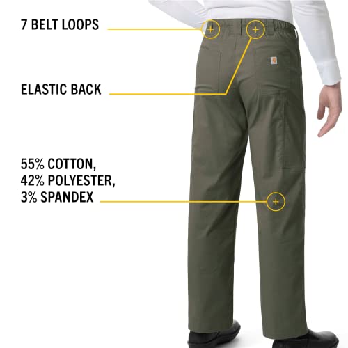 Carhartt Rugged Flex Ripstop Men’s Straight Leg Cargo Scrub Pant, Olive - image 6