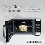 Farberware Countertop Microwave 1100 Watts, 1.6 cu ft - Smart Sensor Microwave Oven With LED Lighting and Child Lock - Perfect for Apartments and Dorms - Easy Clean - Stainless Steel - Image 5