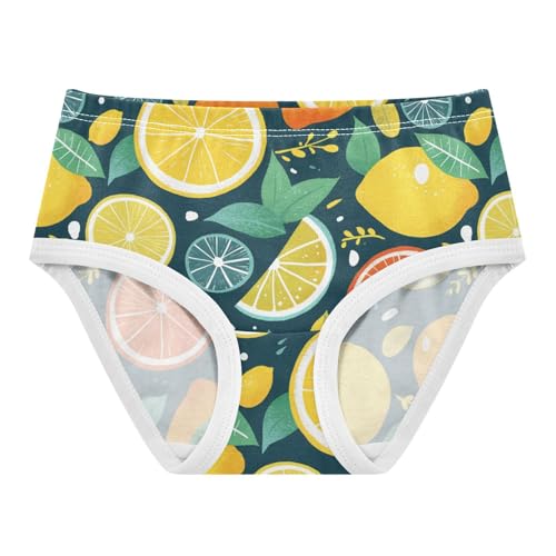 Wusikd Lemons Girls' Underwear Cotton Oranges Limes Girls Briefs Soft Toddler Underwear 2T
