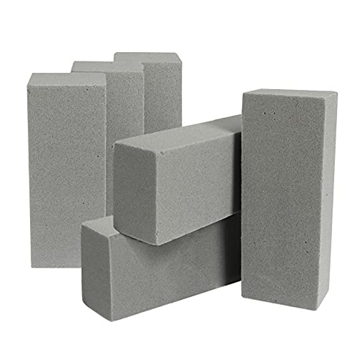 KasaStar Éponge Florale pour Compositions Florales, Mousse Rectangulaire pour Fleurs Artificielles (10x25x7 cm), pour Centre de Table pour Mariage et Fêtes (6 pièces, pour Fleurs artificielles) Cover